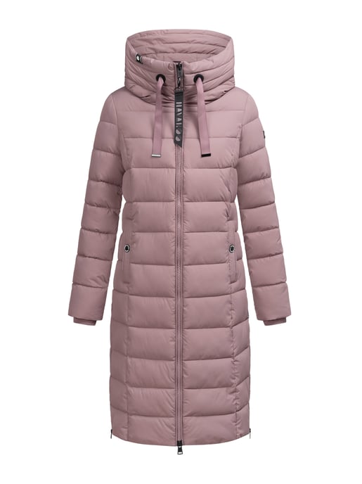 Navahoo Mondmädchen Damen Winter Steppmantel mit Kapuze und Fleecefutter - Image 2