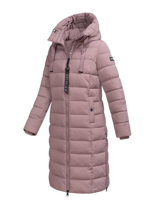 Navahoo Mondmädchen Damen Winter Steppmantel mit Kapuze und Fleecefutter - Image 3