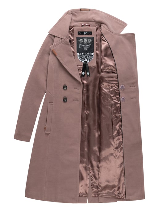 Navahoo Damen Trenchcoat Wooly – Premium Wintermantel mit Eleganter Passform - Image 5