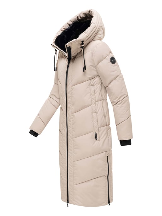 Marikoo Damen Winterjacke Nadaree – lang, warm & mit Kapuze - Image 3