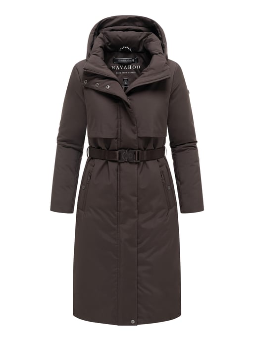 Navahoo Damen Winterparka WALDBUMMLER – wetterfest & stilvoll mit Taillengürtel - Image 1