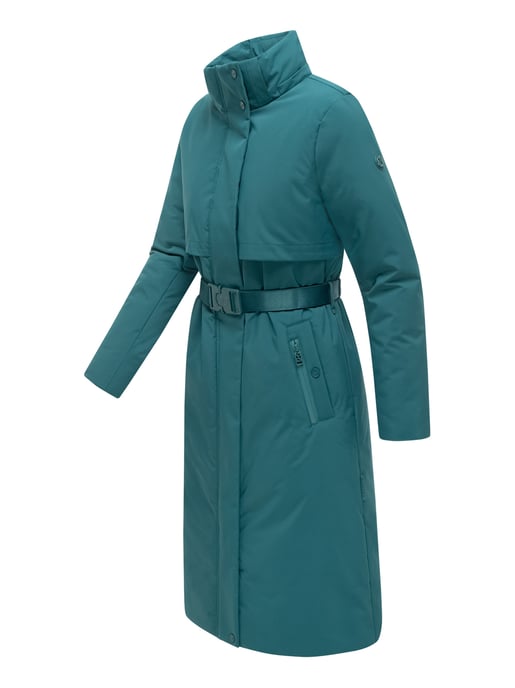 Navahoo Damen Winterparka WALDBUMMLER – wetterfest & stilvoll mit Taillengürtel - Image 3