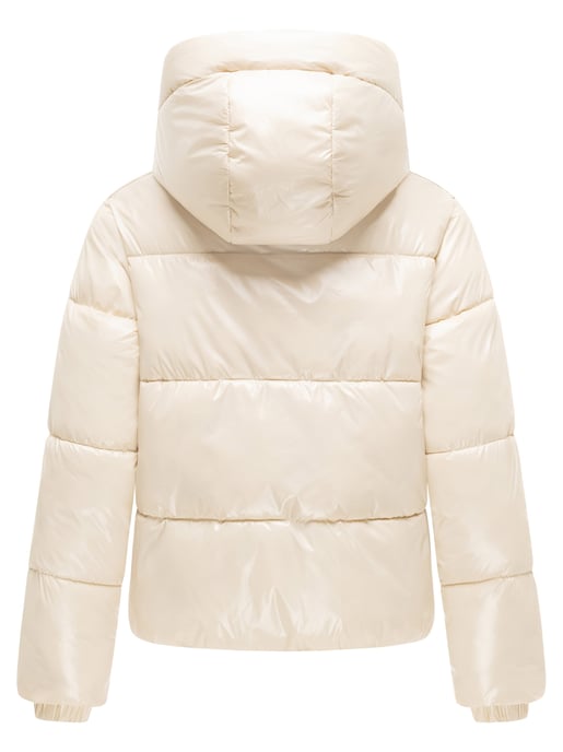 Marikoo Damen Winter Steppjacke Skyraa mit Kapuze & glänzendem Design - Image 5