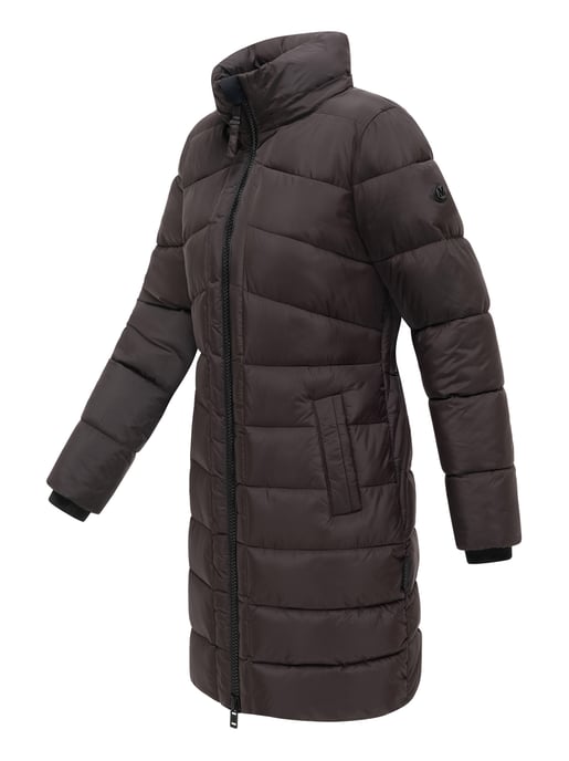 Marikoo Wintermantel Kaltnäschen mit abnehmbarer Kapuze - Braun - Image 4