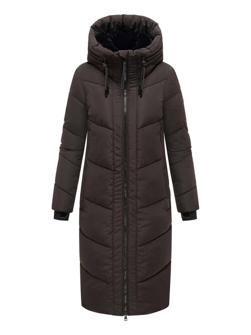 Marikoo Damen Winterjacke Nadaree – lang, warm & mit Kapuze - Image 2