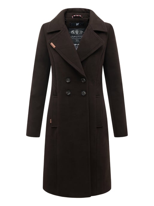Navahoo Damen Trenchcoat Wooly – Premium Wintermantel mit Eleganter Passform - Image 1