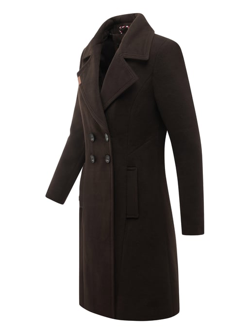 Navahoo Damen Trenchcoat Wooly – Premium Wintermantel mit Eleganter Passform - Image 3
