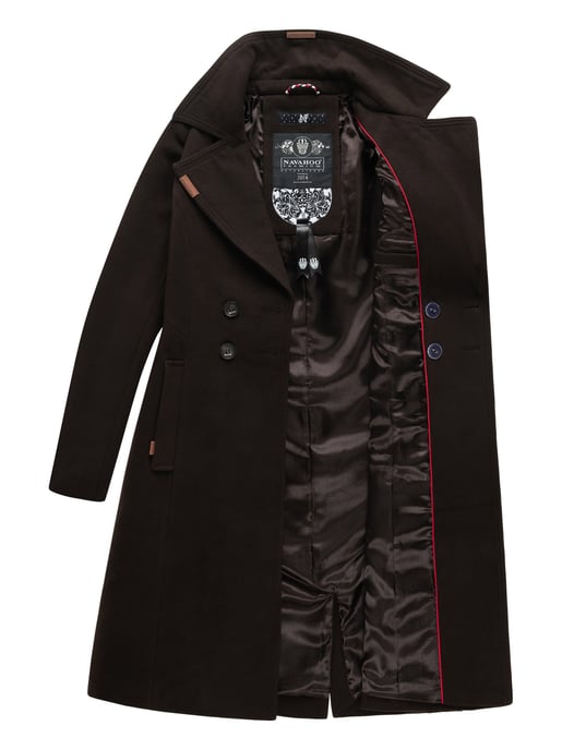 Navahoo Damen Trenchcoat Wooly – Premium Wintermantel mit Eleganter Passform - Image 5