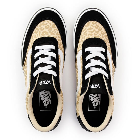 Vans - "Brooklyn" Sneaker für Kinder, Canvas, Plattform-Absatz (Schwarz/Leopard) - Image 4