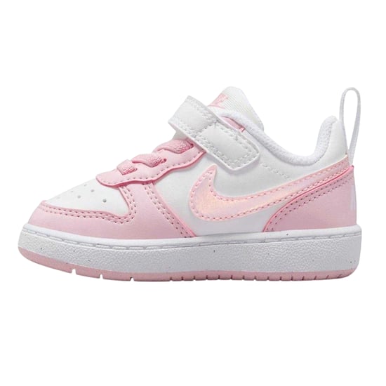Nike - "Court Borough" Sneaker für Kinder, Leder (Weiß/Pink) - Image 3