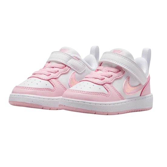 Nike - "Court Borough" Sneaker für Kinder, Leder (Weiß/Pink) - Image 5