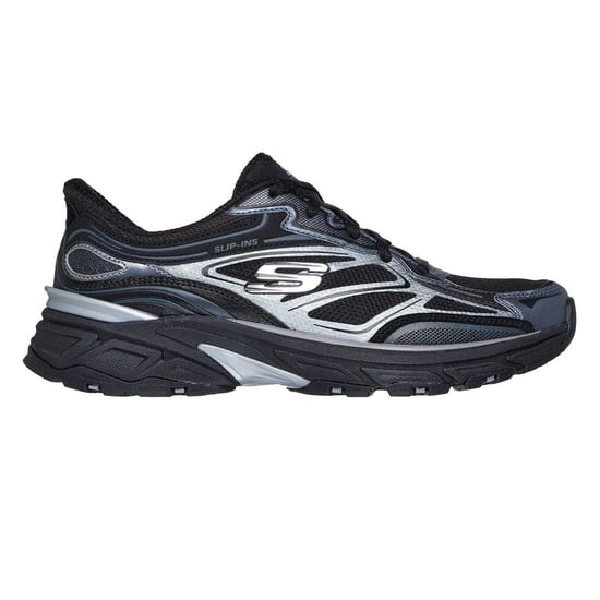 Skechers - Metallic Sneaker für Damen, Zum Reinschlüpfen, Flach (Schwarz) - Image 1