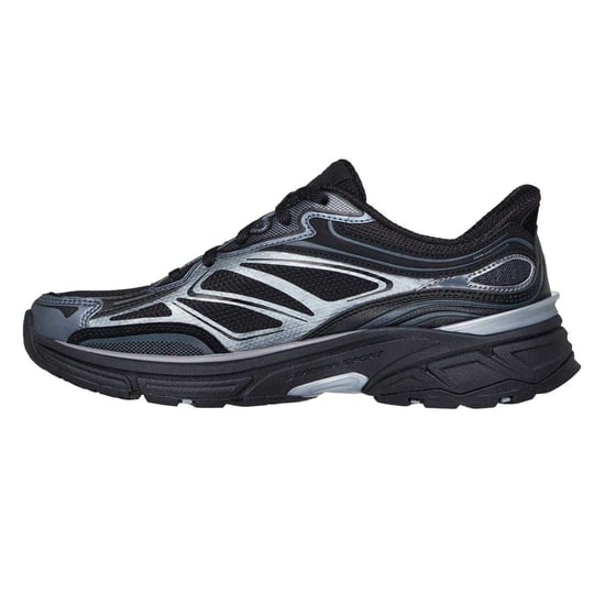 Skechers - Metallic Sneaker für Damen, Zum Reinschlüpfen, Flach (Schwarz) - Image 2