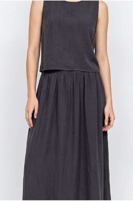 Ärmelloses Scoop-Neck Tanktop und Midrock-Set - Image 6