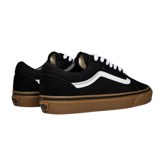 Vans - "Old Skool" Sneaker für Herren, Canvas (Schwarz/Gummi Rosa) - Image 2