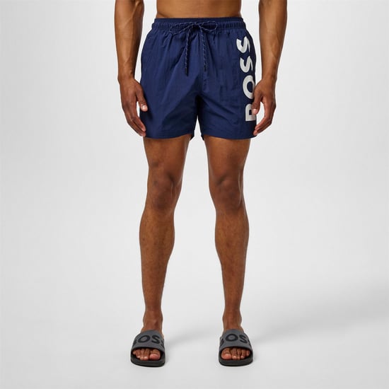 BOSS Orange Octopus Bold Logo Mens Swim Shorts - Image 4