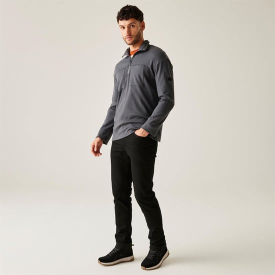 Regatta Mens Ferdo Sustainable Cotton Half Zip Fleece - Image 3