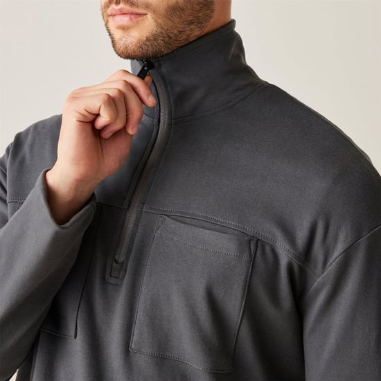 Regatta Mens Ferdo Sustainable Cotton Half Zip Fleece - Image 4
