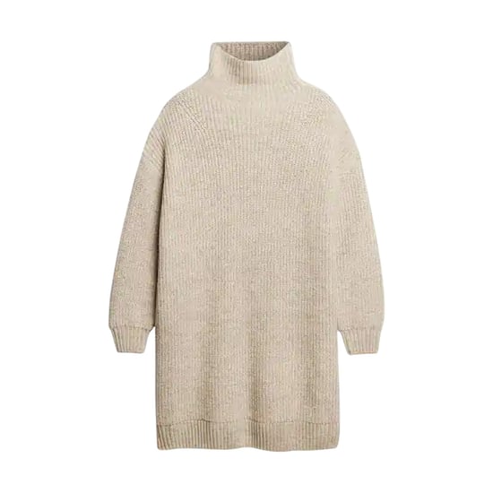 Superdry - Strickkleid für Damen, Rollkragen, Jerseyware (Hellgrau) - Image 2