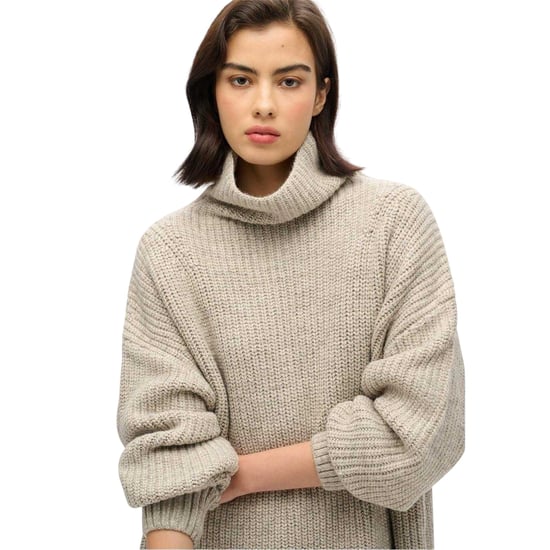 Superdry - Strickkleid für Damen, Rollkragen, Jerseyware (Hellgrau) - Image 4