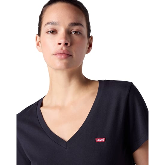 Levis - T-Shirt für Damen, V-Ausschnitt, Slub (Anthrazit) - Image 5
