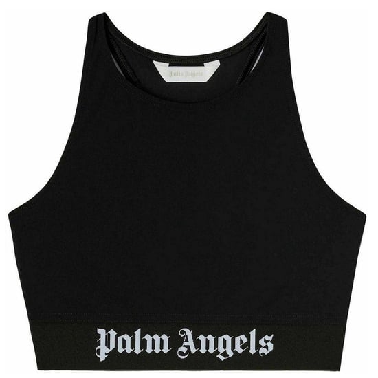 Palm Angels - Kurzes Top für Damen, mit Trägern, Sport (Schwarz/Weiß) - Image 2