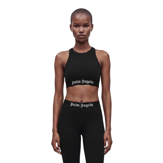 Palm Angels - Kurzes Top für Damen, mit Trägern, Sport (Schwarz/Weiß) - Image 4