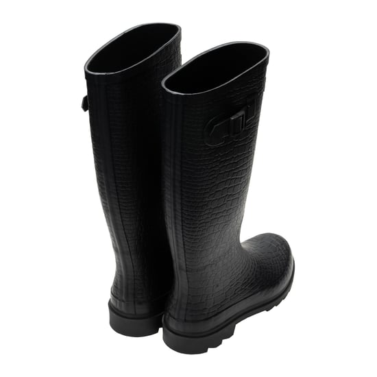 Regatta - "Fairweather III" Reptilien-Druck Gummistiefel für Damen (Schwarz) - Image 2