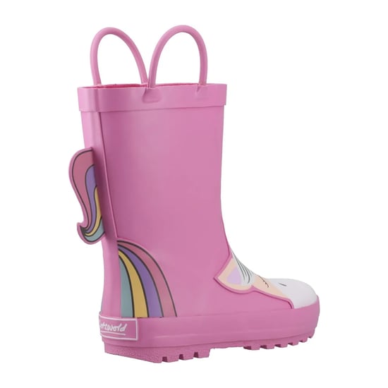 Cotswold - "Puddle" Einhorn Gummistiefel für Kinder (Pink) - Image 2