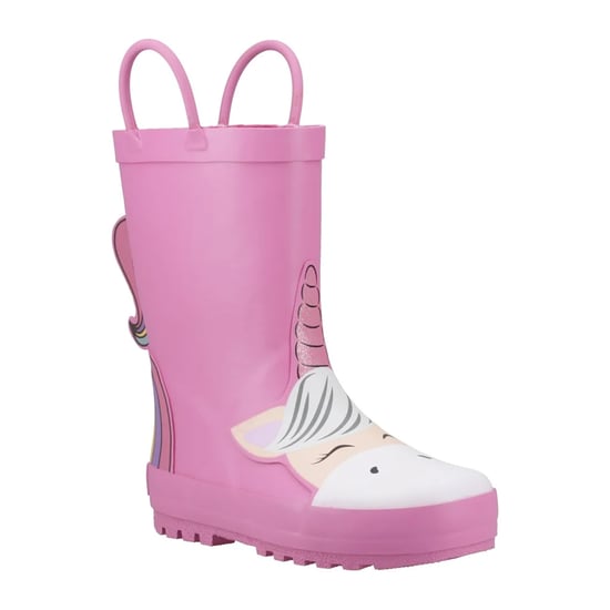 Cotswold - "Puddle" Einhorn Gummistiefel für Kinder (Pink) - Image 4