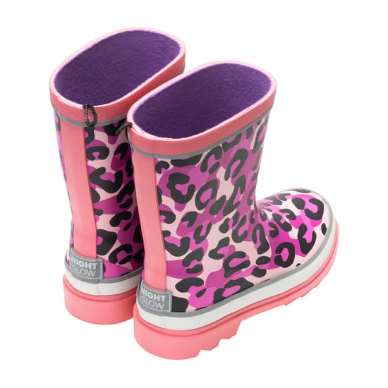 Regatta - "Mudplay III" Leo-Muster Gummistiefel für Kinder (Pink Lemonade) - Image 2