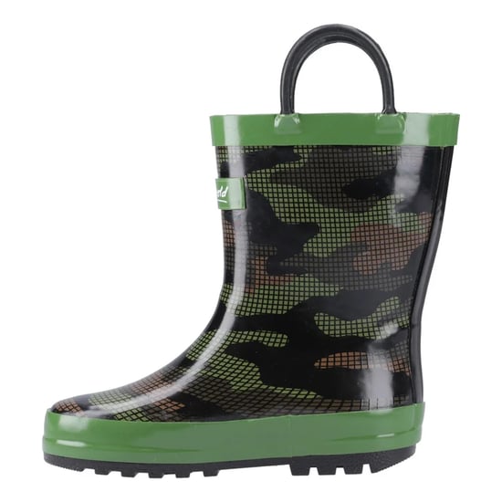 Cotswold - "Puddle" Tarnmuster Gummistiefel für Kinder (Grün/Schwarz) - Image 3