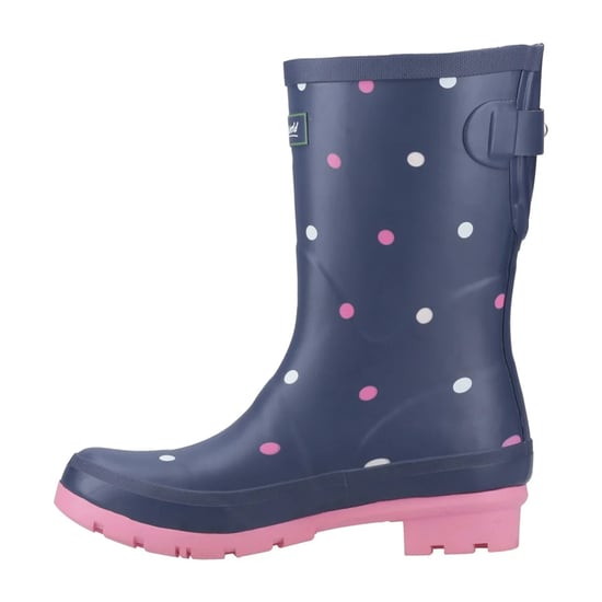 Cotswold - "Clarence" Gepunktet Gummistiefel für Damen, Knöchelhoch (Marine/Pink) - Image 3