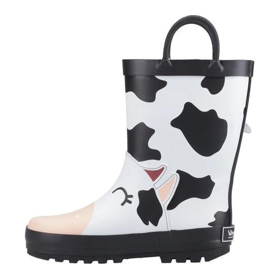 Cotswold - "Puddle" Kuh Gummistiefel für Kinder (Schwarz/Weiß) - Image 3