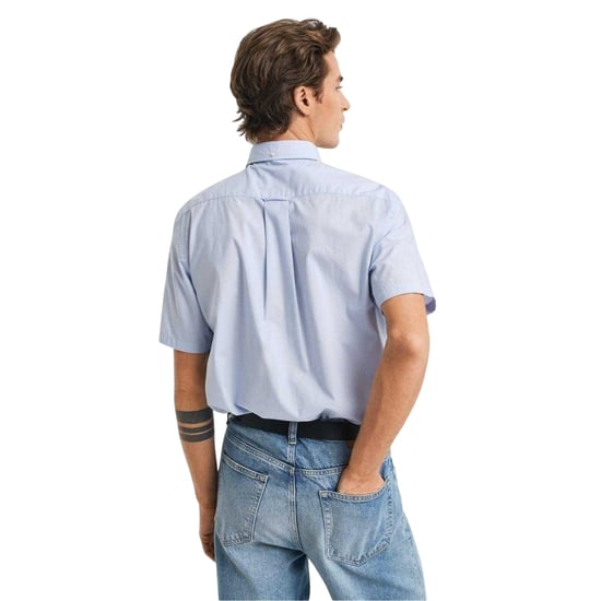 Gant - Hemd für Herren, Popelin, Klassisch, kurzärmlig (Hellblau) - Image 3