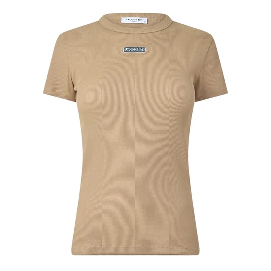 Lacoste - T-Shirt für Damen, Rundhalsausschnitt, Fleece (Beige) - Image 1