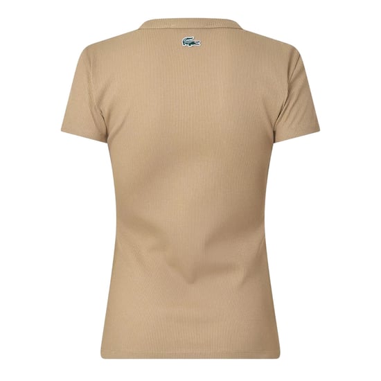 Lacoste - T-Shirt für Damen, Rundhalsausschnitt, Fleece (Beige) - Image 2