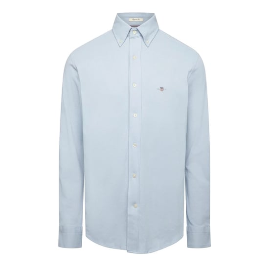 Gant - Hemd für Herren, Piqué, Regulär, Langärmlig (Blau) - Image 1