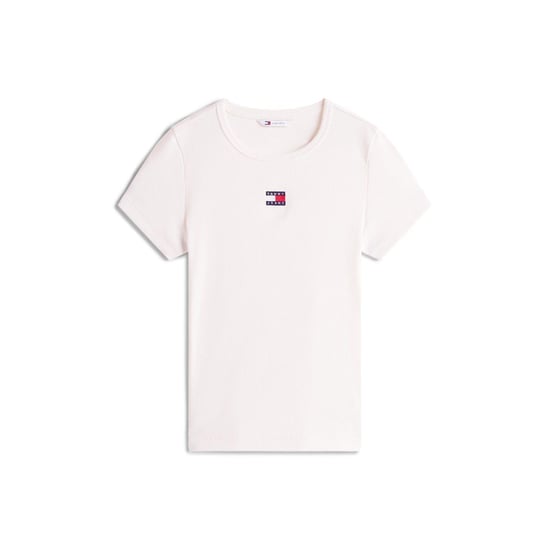 Tommy Jeans - T-Shirt für Damen, gerippt, Regulär (Antikweiß) - Image 1