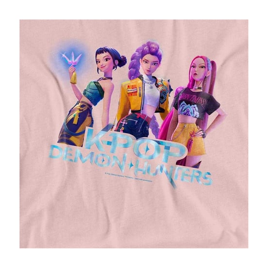 K-Pop Demon Hunters - "Huntrix" T-Shirt für Damen (Blassrosa) - Image 3