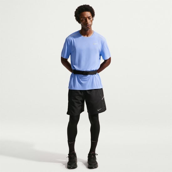 Nike - "Miler" T-Shirt für Herren, Reflektierende Details (Hellblau) - Image 5