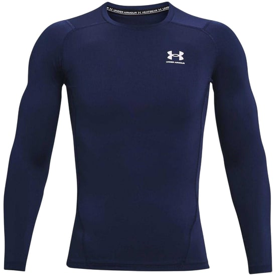 Under Armour - Base Layer Oberteil für Herren, HeatGear (Marine/Weiß) - Image 2