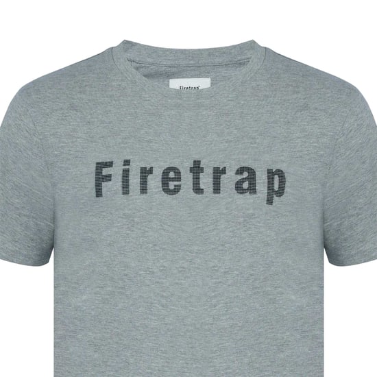 Firetrap - T-Shirt für Herren, Baumwolle (Dunkelgrau meliert) - Image 3
