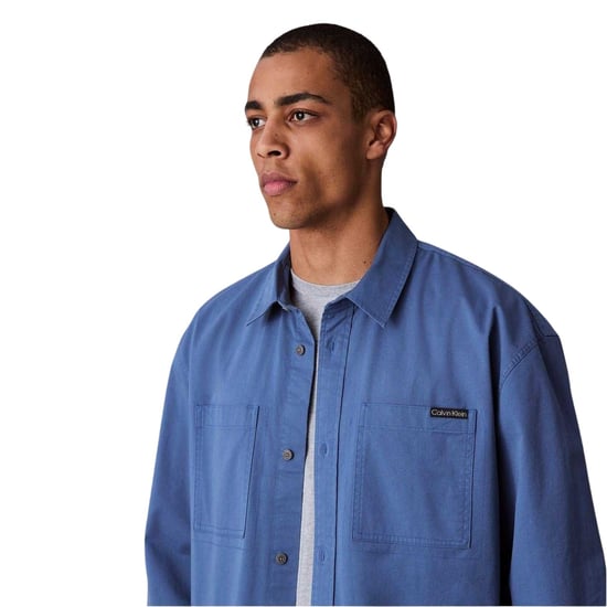Calvin Klein - Hemd für Herren, Chambray-Stoff (Blau) - Image 4