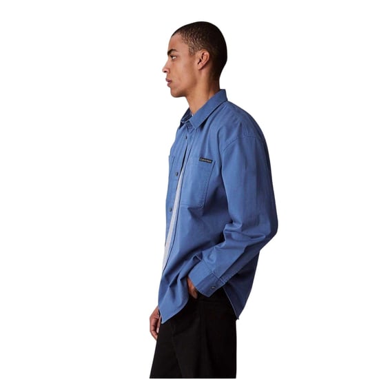 Calvin Klein - Hemd für Herren, Chambray-Stoff (Blau) - Image 5