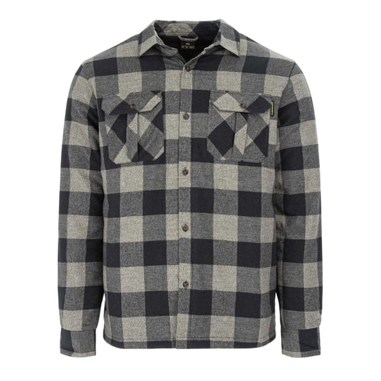 Dunlop - "Lumber" Hemd für Herren, Flanell (Grau/Schwarz) - Image 1