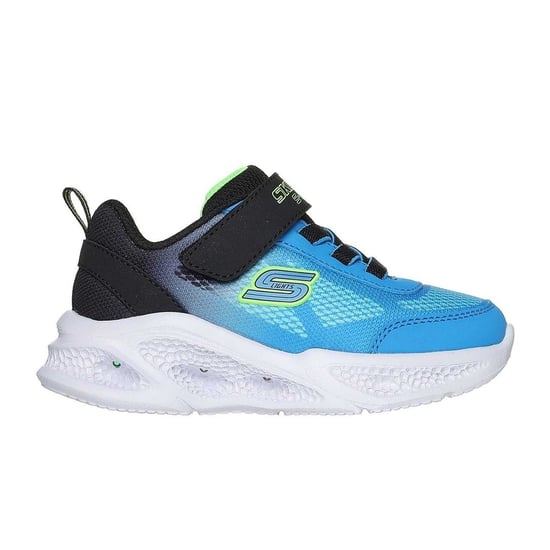 Skechers - "S Lights Flex-Glow Bolt" Sneaker für Jungen, Leder (Blau/Schwarz) - Image 1