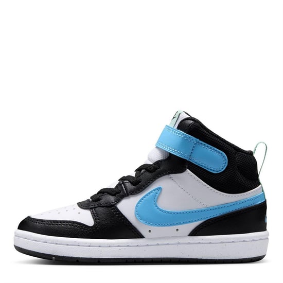 Nike - "Court Borough" High Top Turnschuhe für Jungen (Weiß/Blau/Schwarz) - Image 2