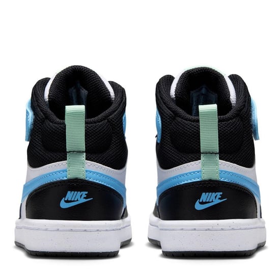 Nike - "Court Borough" High Top Turnschuhe für Jungen (Weiß/Blau/Schwarz) - Image 4