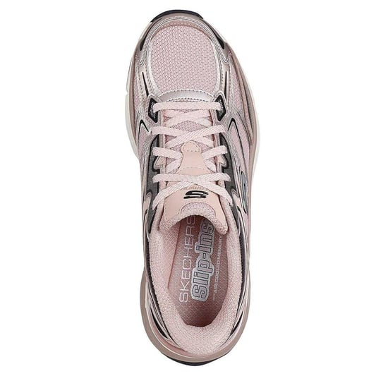 Skechers - Metallic Sneaker für Damen, Zum Reinschlüpfen, Flach (Rosa) - Image 3